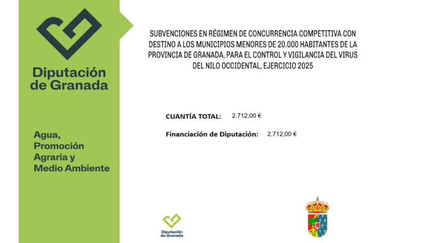 SUBVENCIÓN CONTROL Y VIGILANCIA VIRUS DEL NILO (EJERCICIO 2025)