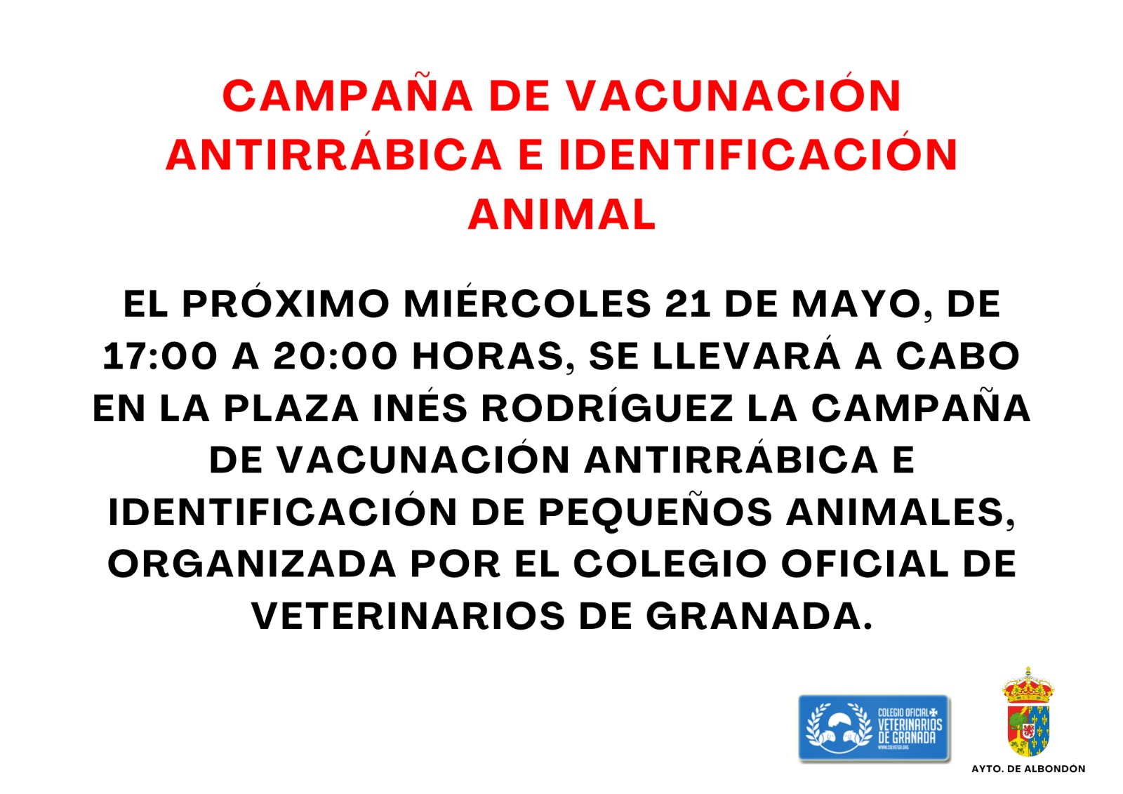 CAMPAÑA DE VACUNACIÓN ANTIRRÁBICA 2025